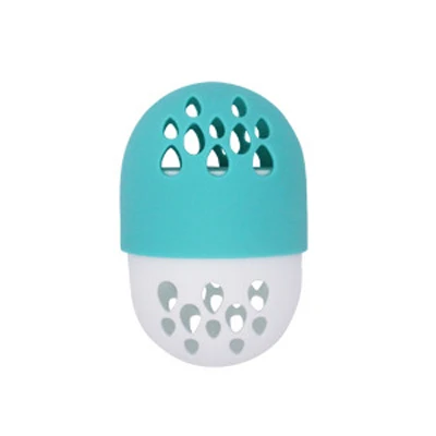 sky blue Мягкий силиконовый порошок слоеная сушилка яичная подставка Подушечка Для макияжа Губка дисплей стойки косметический Блендер Губка Чехол Держатель спонжа - Цвет: sky blue