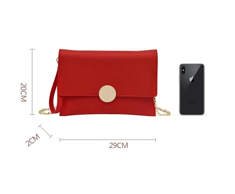 Bolso de mano sólido para mujer, bolso sobre de cuero para mujer, bolso de noche, bolso de mano para mujer, женская сумка через плечо