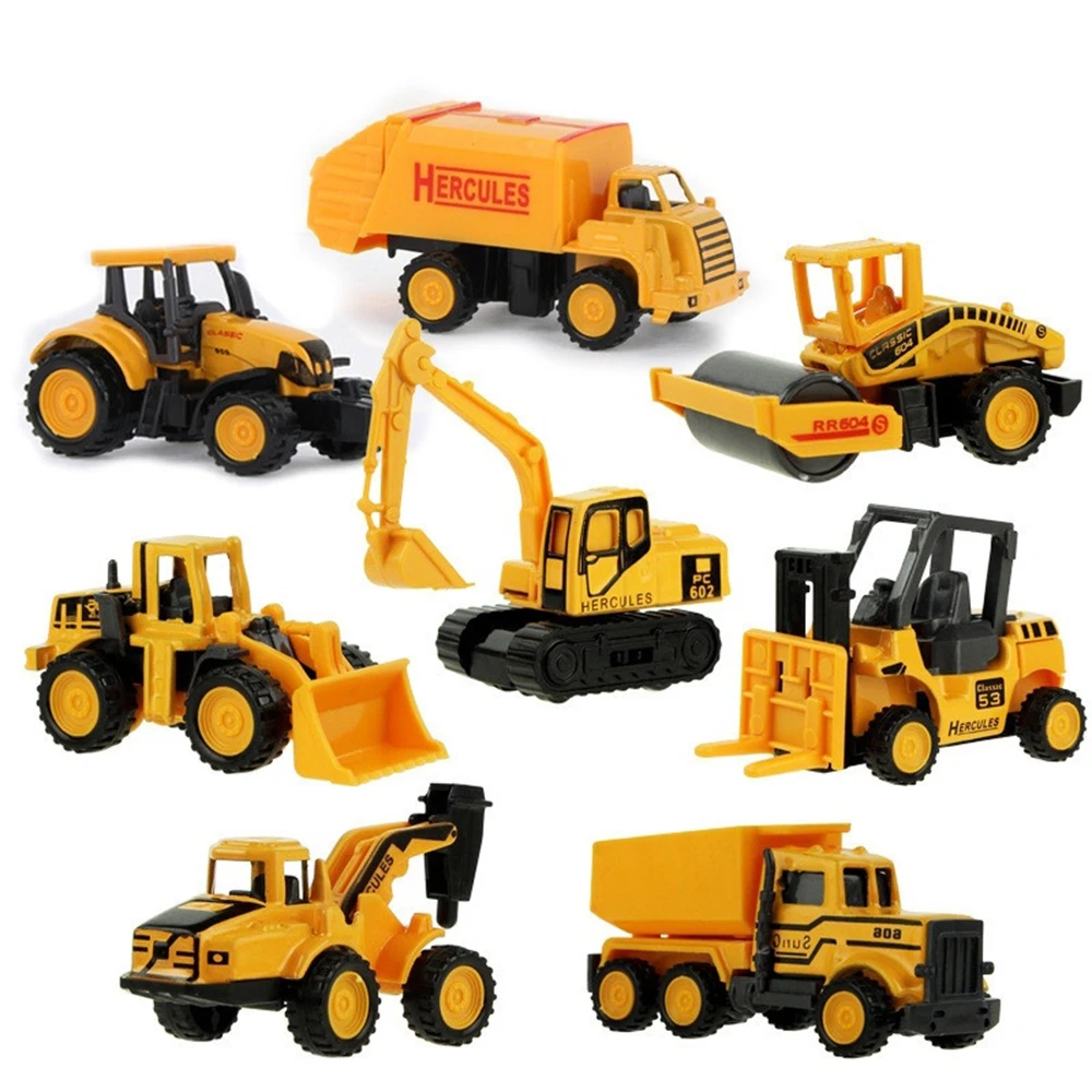 Christmas Gift dump truck excavator Wheel Loader Diecast Model Construction Vehicle Toys for Boys Birthday Car Collection | Игрушки и