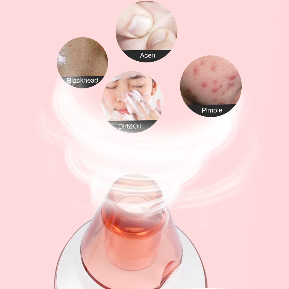 US $25.99 Vacuum Suction Blackhead Remover Facial Deep Pore Cleaner Nose Acne Pimple Removal Skin Care Tools Wireless Charge Base