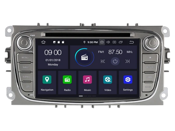 RUISO 4g+ 64g 8-Core автомобильный DVD плеер Android 9,0 для автомобиль Ford Mondeo мультимедийный DVD Авто Радио Стерео 1080P GPS wi-fi DVR dab obd ips