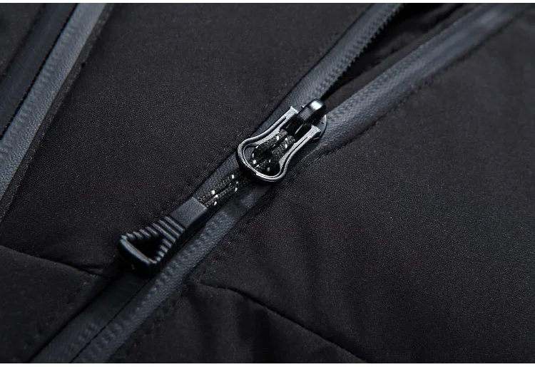 Мода, зимняя мужская куртка с белым утиным пухом, Мужская теплая плотная куртка, зимняя куртка, красная, черная парка, Мужская теплая верхняя одежда F111404