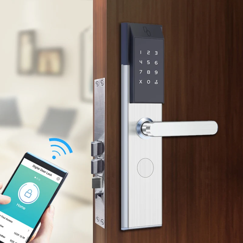 SZBestWell TTlock App Security Electronic Door Lock WIFI APP Smart Touch Screen For Home Hotel Apartment | Безопасность и защита