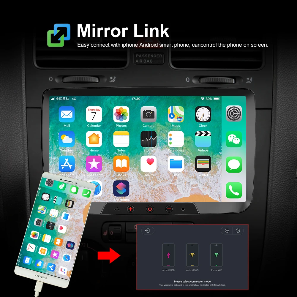  Podofo Android 8.1 Car Radio Autoradio 8'' HD 2 Din Touch Screen Auto Radio Car Stereo Video GPS MP