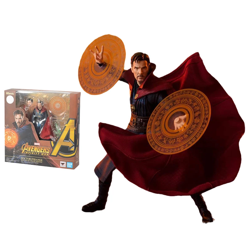 Bandai Marvel Figure Anime Figure Shf Avengers: Infinity War Doctor Strange Genuine Model Action Toy Figure Giocattoli Per Bambini