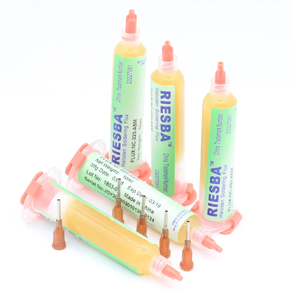 RIESBA NC-223-ASM 10cc BGA флюс паста без очистки паяльная паста SMD паста Флюс смазка(3 шт./партия 5 шт./партия 10 шт./партия