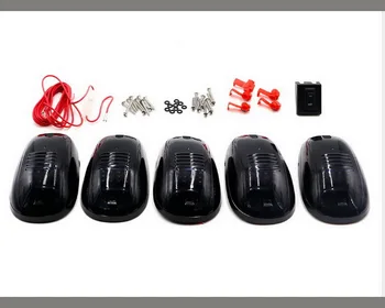 

Cab Roof Running Marker Lights For Dodge/RAM 99-22 Outdoor Smoked Lamp Black Lens 12V 6W Piranha 5pcs/set Car Amber Led