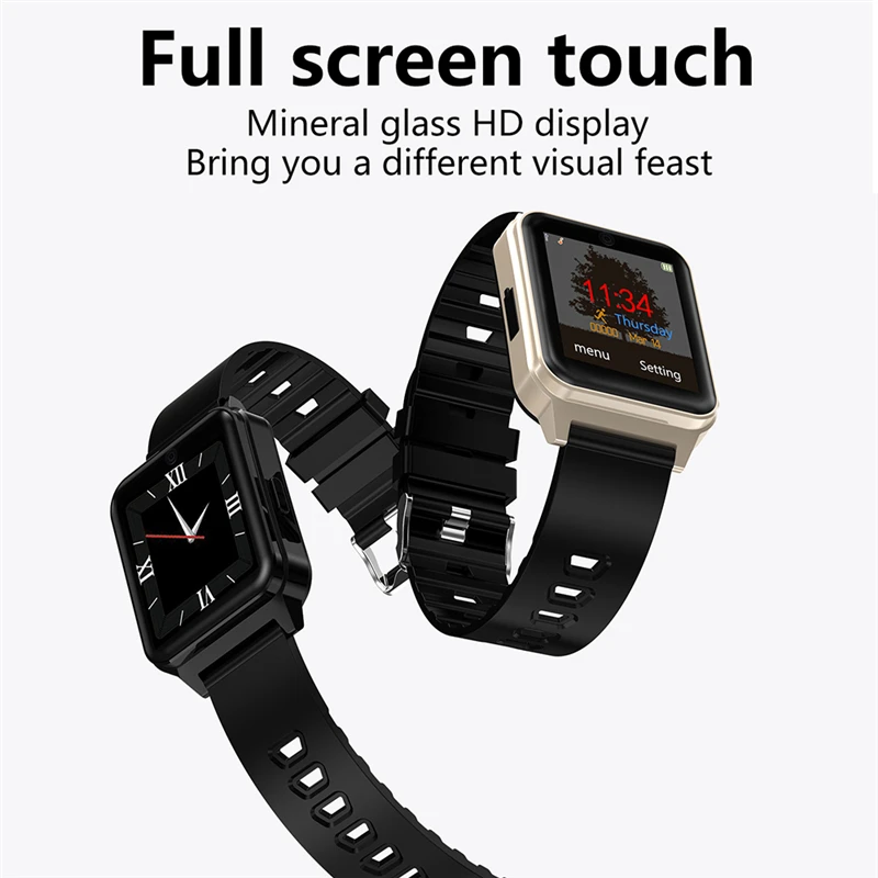 ESEED L3 smart Watch full screen touchSupport SIM TF Card Camera 380 Fitness Tracker Heart rate Smartwatch men for ios android