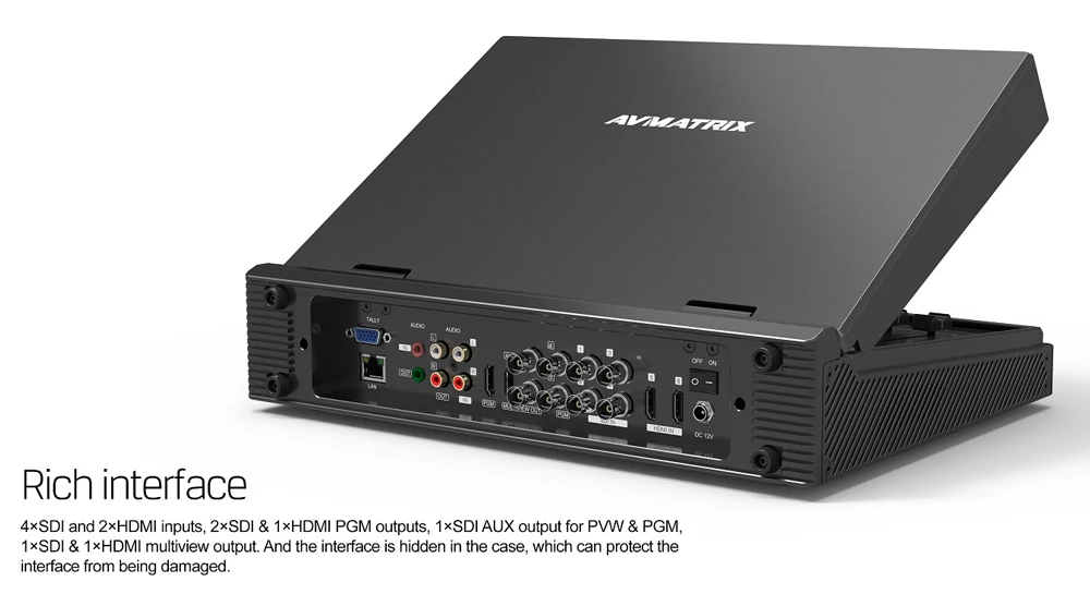 AVMATRIX PVS0613 PVS0613U 13.3 inch FHD LCD Display Portable 6CH 