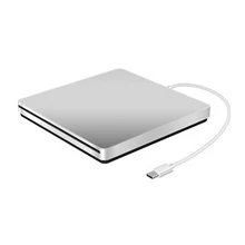 Ultra-fino clássico design tipo-c slot em cd externo dvd burner DVD-RW plug and play usb c cd drives para macbook pro dell xps