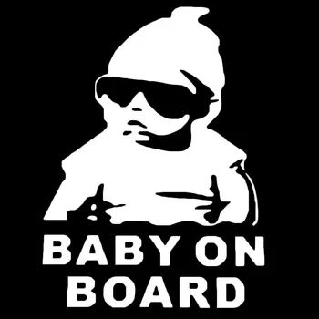 

Baby Hat Sunglasses Car Sticker Window Reflective Sheeting 3D Car Windshield Decal Outside Styling Auto Vehicle Decoration