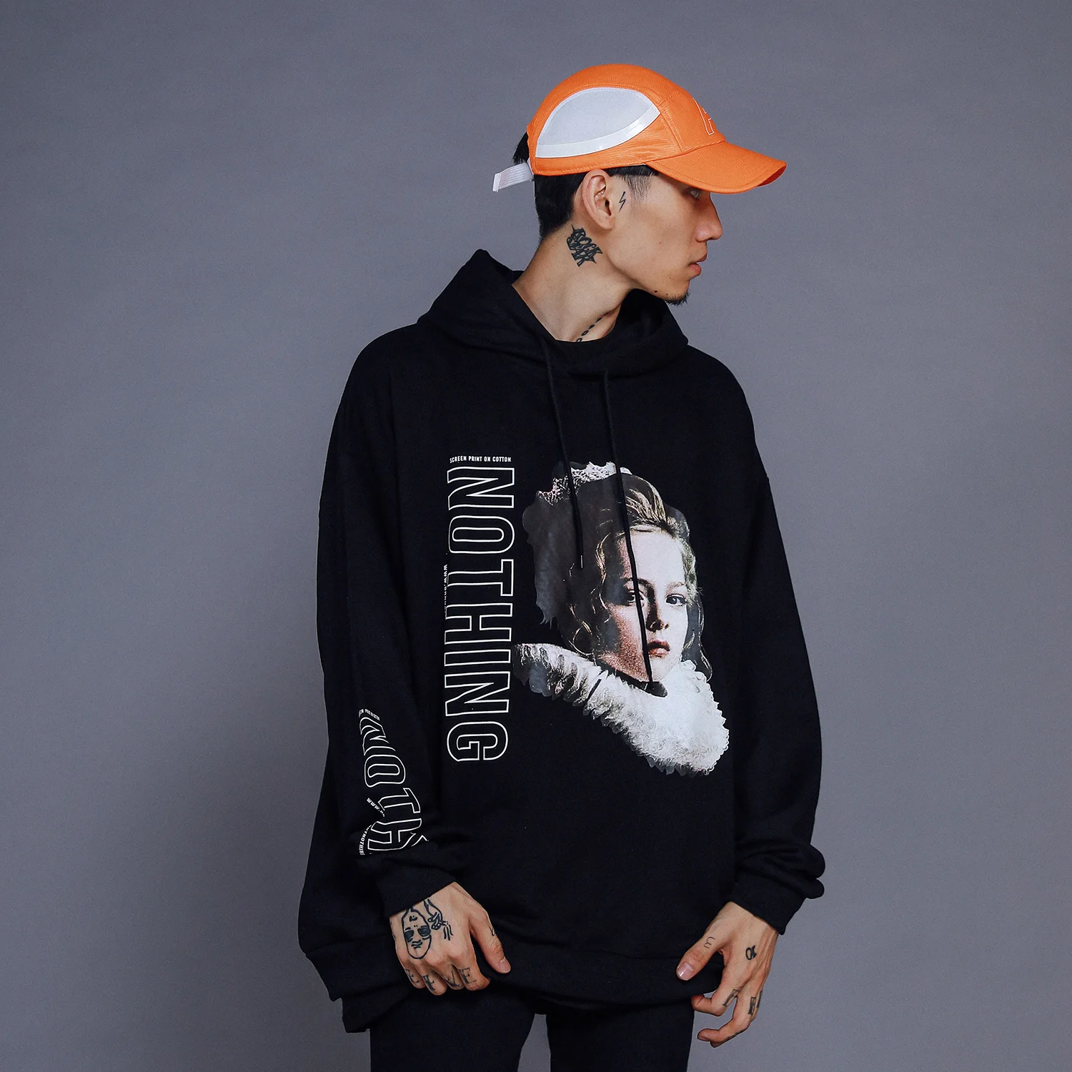 Aelfric Eden забавные толстовки с капюшоном и буквенным принтом для мужчин Harajuku уличная одежда пуловер Модные мужские негабаритные толстовки