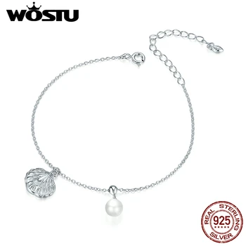 

New Arrival Wostu 100% 925 Sterling Silver Sea Ocean Gift for Girls Bracelets for Women Fashion Sterling Silver Jewelry FIB179