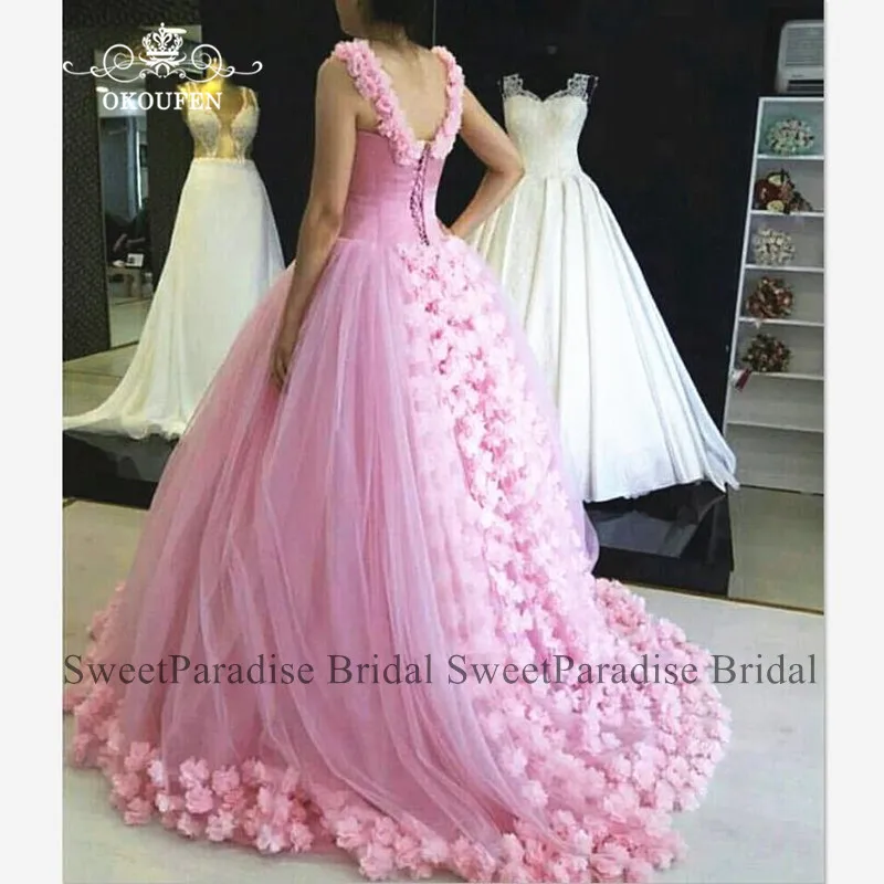 Золушки розовые платья Quinceanera с розами Пышное Платье трапециевидной формы сладкий 16 платье на свадьбу нарядные платья для девочек vestidos De 15 Anos