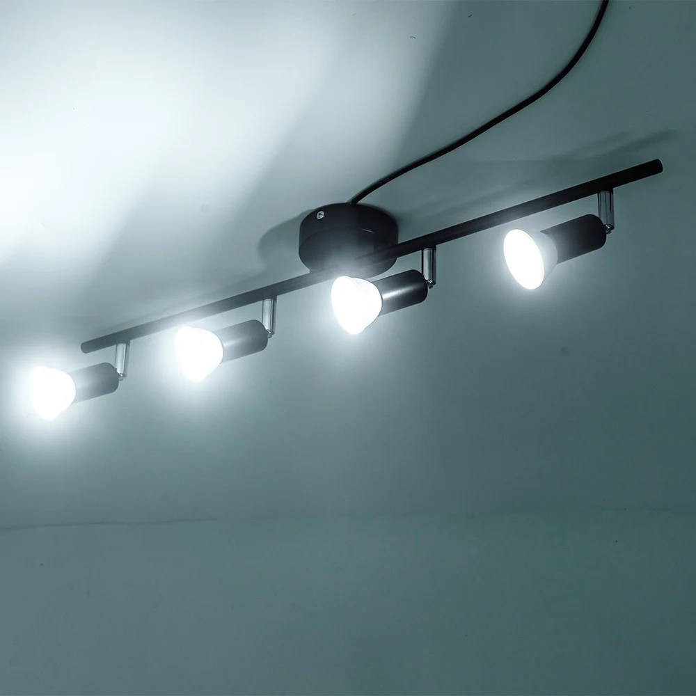 Adjustable LED Ceiling Lights for Living Room Bedroom Kitchen Decoration 2/3/4/6 Heads Rotatable Design Ceiling Lighting Lamp