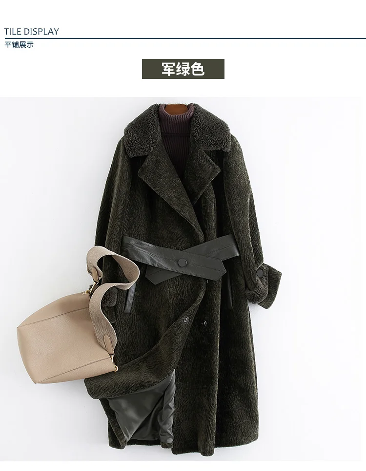 Женское пальто с натуральным мехом, осенняя зимняя одежда, Корейская, куртка для стрижки овец, женские винтажные шерстяные куртки и пальто, lw2020