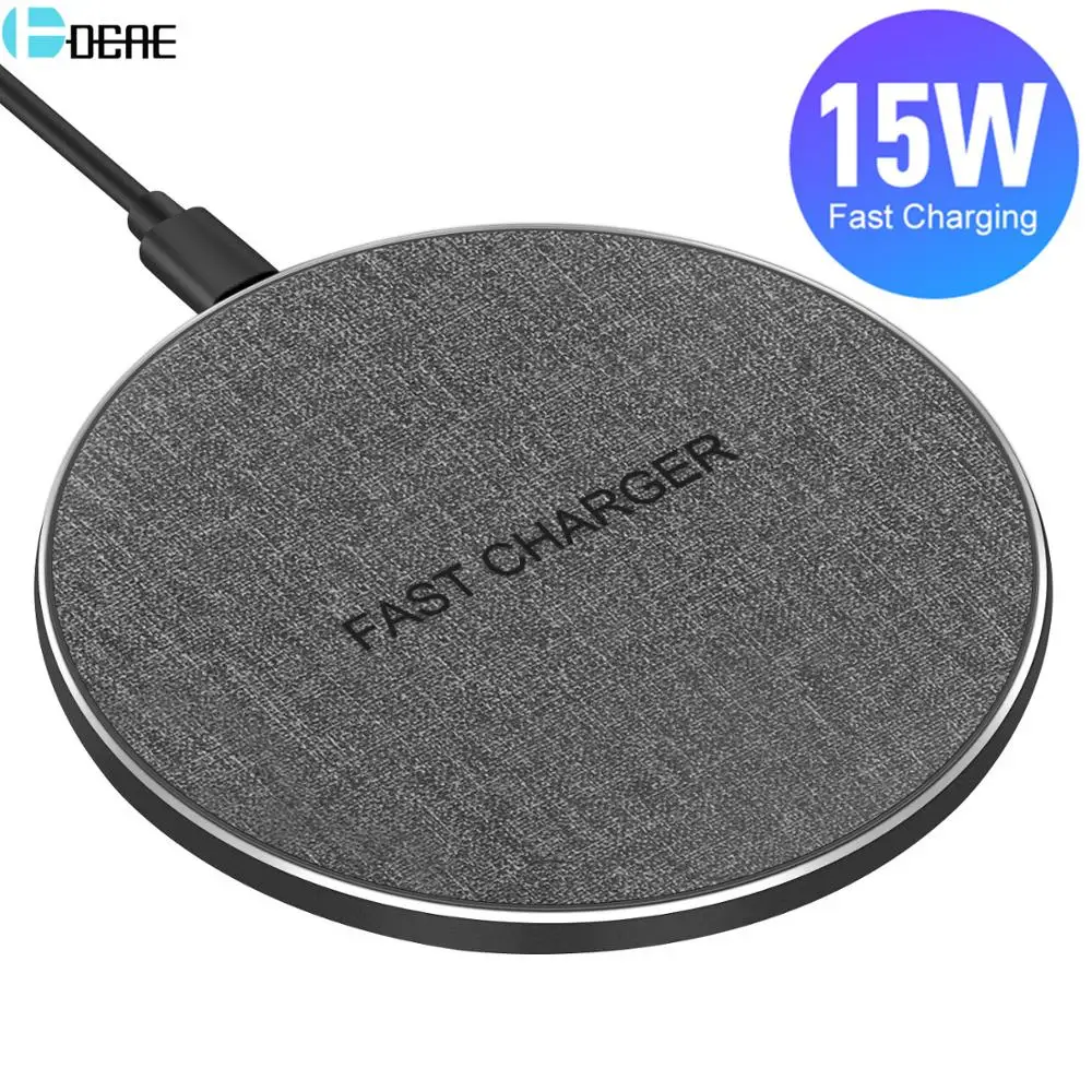 QI Wireless Charger Type C USB 15W Max for IPhone 11 XS XR X 8 Fast Charging For Samsung S20 S10 Xia