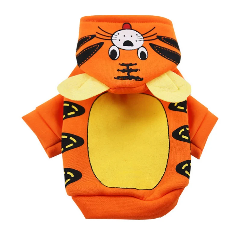 Pet Clothes Catoon Cat Clothes Dog Hoodies Winter Warm Cat Coat Jacket For Small Dog Halloween Costume Festival Suit Outfit