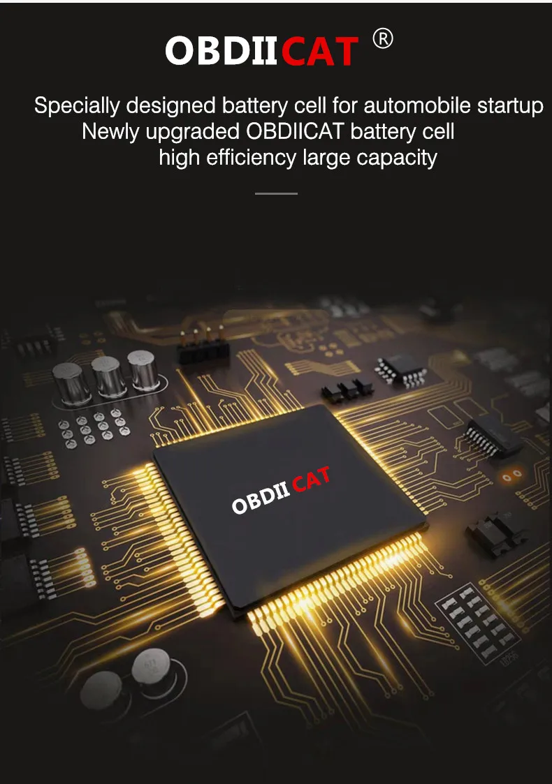 OBDIICAT-TM39 12V-24V автомобиль скачок стартер Мощность банк прыжок ...