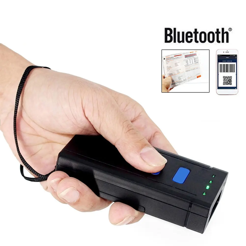 Считыватель ABS высокоскоростной портативный супермаркет беспроводной Bluetooth прочный Экспресс мини точный карманный сканер штрих-кода эффективный