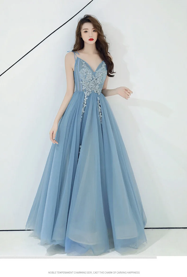 Robe De Soiree, Цветочные Аппликации, сексуальные длинные вечерние платья, ES3075, для невесты, банкета, элегантные, длина до пола, вечерние, для выпускного вечера, свадебные