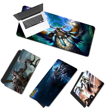 

Locking Edge World of Warcraft WOW Gaming Mouse Pad Otaku Alliance Oversized Warcraft Computer Desk Pad Lich King Keyboard Pad