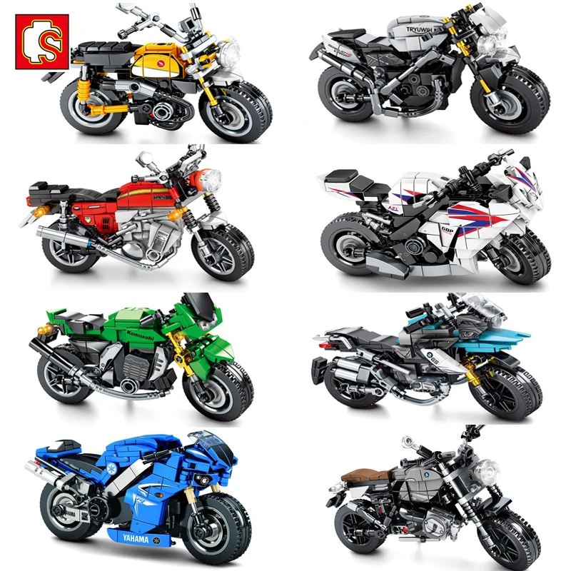 

Building Blocks Technic Motorcycle City Moto Racing Motorbike Vehicles Bricks Toys Gifts For Children