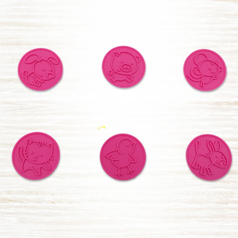 Pink 6 шт./компл. мультфильм формочки для печенья прессформы Рождественская елка инструментов для приготовления печенья украшения торта Формы для выпечки Кухня гаджеты аксессуары - Цвет: Pink