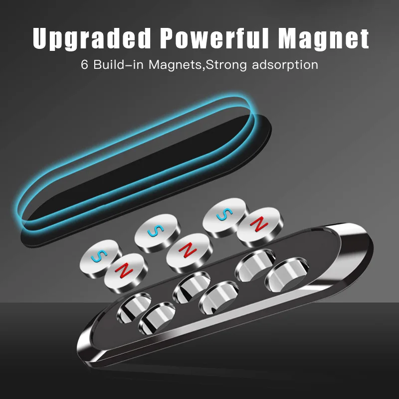 ANKNDO Мини магнитный держатель для телефона в автомобиле Магнитная подставка для мобильного телефона gps-навигатор держатель настенное зарядное устройство наклейка для Iphone Xiaomi