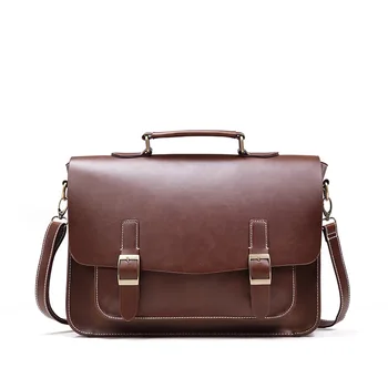 

2020 New Business Bag Leather Fashion Section Youth Shoulder Messenger Bag Korean Version Of The Men's Briefcase