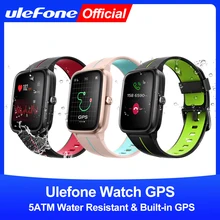 Ulefone relógio gps smartwatch embutido gps 5atm à prova dwaterproof água banda freqüência cardíaca monitoramento do sono para android ios