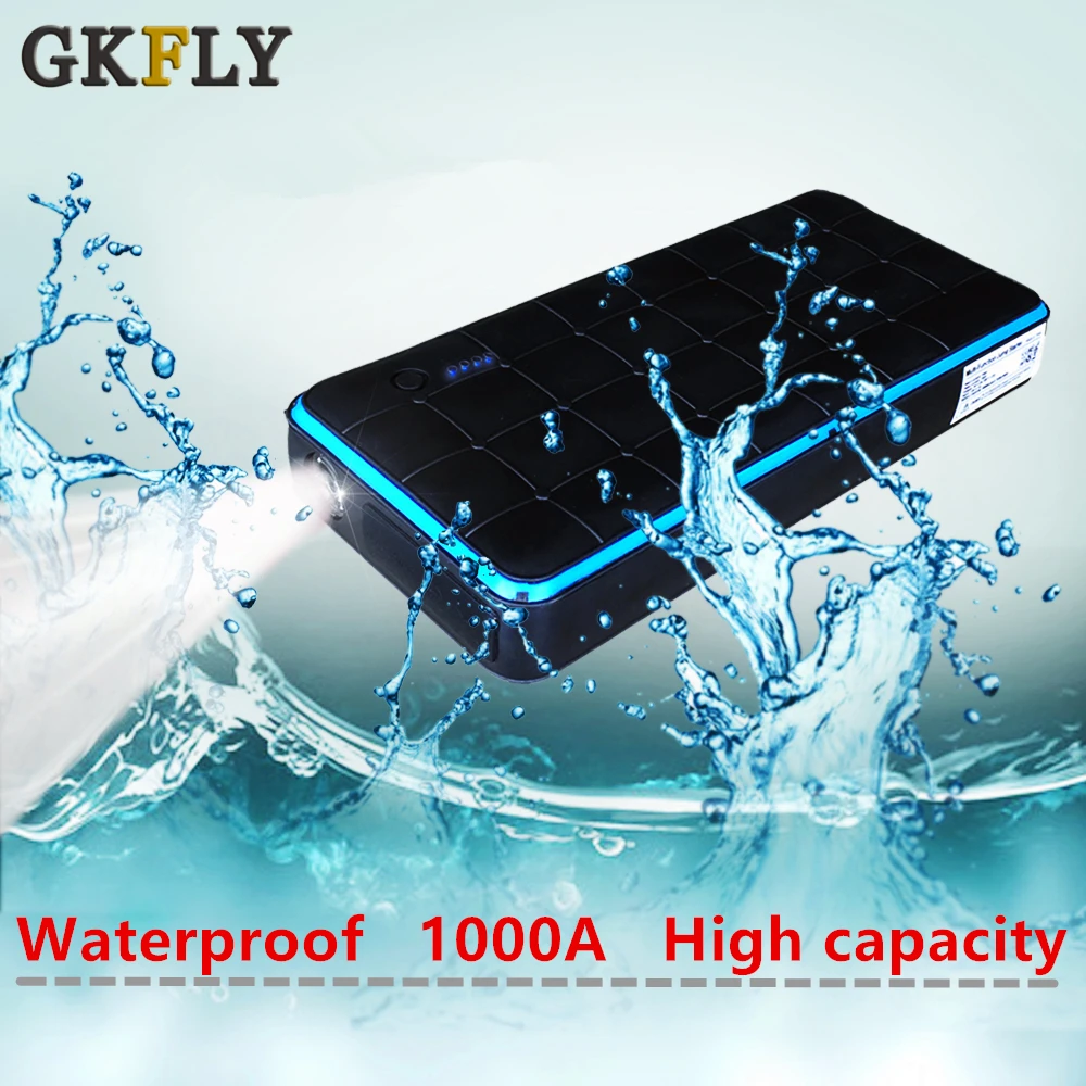 

GKFLY 1000A High Power Emergency Jump Starter Multifunction Portable Power Bank 12V Car Battery Booster Starting Device Cables