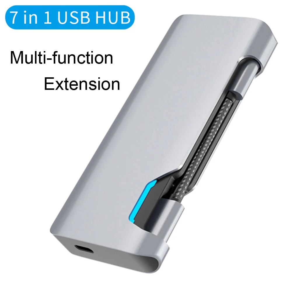 

USB C Hub Type C Adapter Splitter Multi USB 3.0 HDMI VGA RJ45 Port Multiple USB-C Hab Expander USB C Dock For Macbook Pro