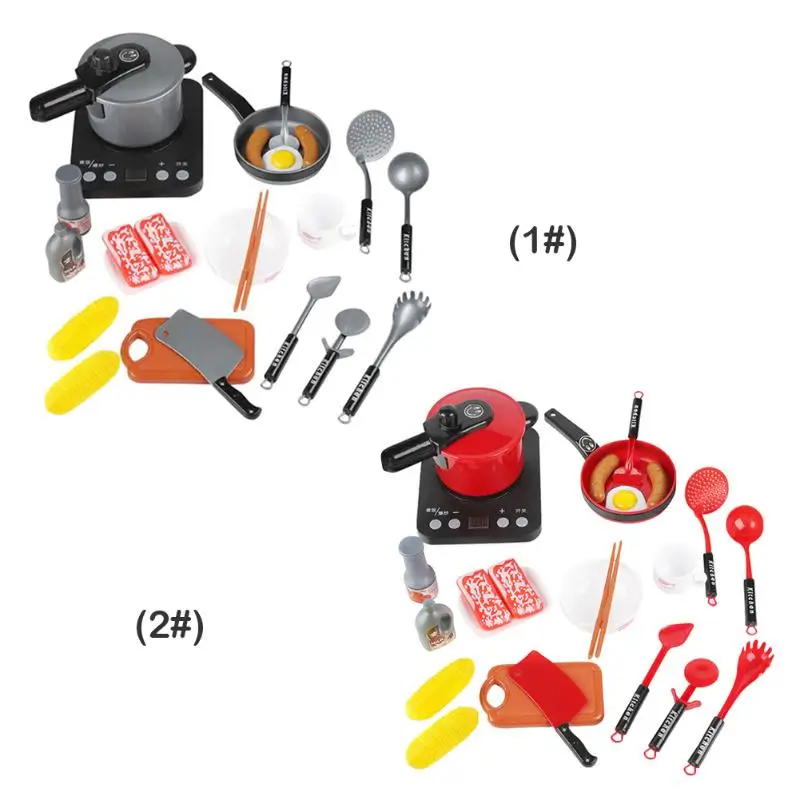Пластиковые кухонные приборы для моделирования, набор упражнений, практическая способность, цветовое познание, детский игровой домик, развивающие игрушки
