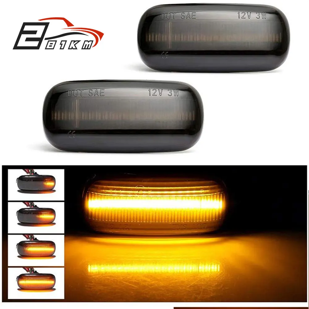

281KM 2X Dynamic Side Marker Turn Signal LED Light Sequential Blinker Light For Audi A3 S3 8P A4 S4 RS4 B6 B7 B8 A6 S6 RS6 C5 C7