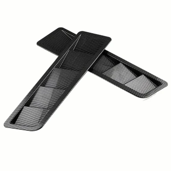 

Universal Car Carbon Fiber Hood Air Vents Louver Glass Cooling Plate Cooling Hood Air Intake Panel for Ford Mustang