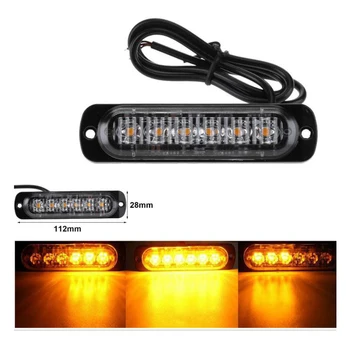 

LED Ultra-thin Warning Light, Motorcycle Pickup Flash 12-24V Universal Flash Lamp