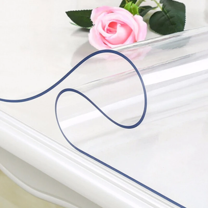  HAZY 2mm Transparent PVC Tablecloth Waterproof Rectangle Table Cloths Coffee Table Mat Table Cover 