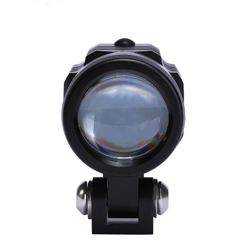 

LDDCZENGHUITEC 20 Вт Двухцветная светодиодная мотоциклетная универсальная фара с высоким и низким лучом и несколькими режимами управления освещением