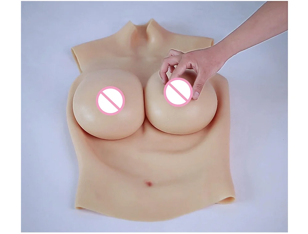Crossdresser Realistic Silicone Breast Plate Forms Fake Boobs Enhancer Tits Shemale Transgender Drag Queen Crossdressing Cosplay (14)