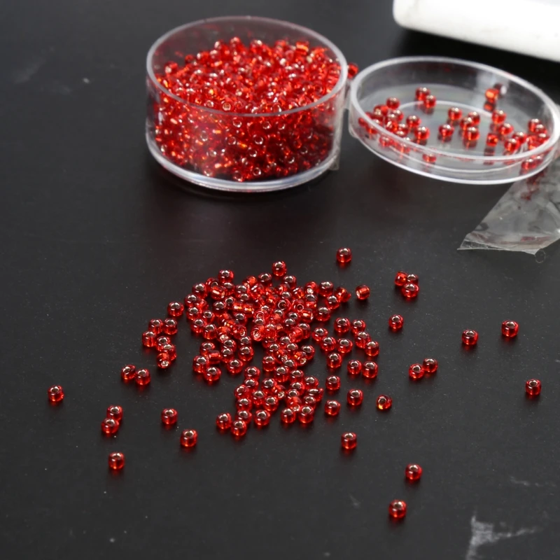 

800pcs 2MM Silver Lined Czech Glass Seed Beads Kralen Spacer Beads Jewelry DIY DXAA