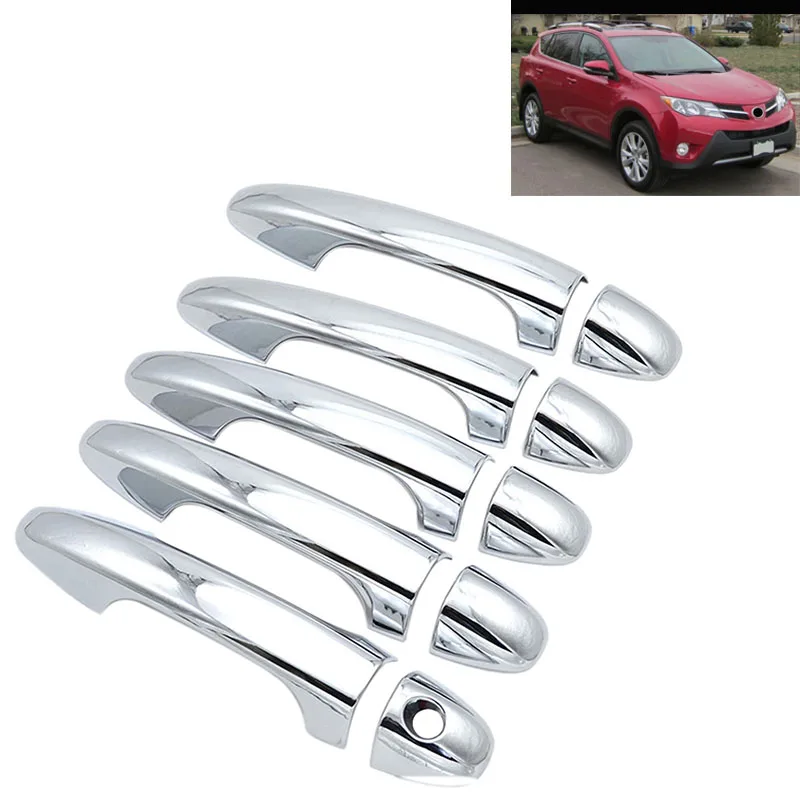 Для Toyota Rav4 2013 дверная ручка крышки отделка Кепки поймать литьевая гарнитура накладной протектор для укладки волос
