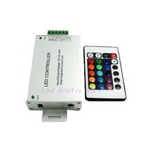 

1 pcs DC12-24V IR Remote RGB Controller 12A 24key Remote Controller