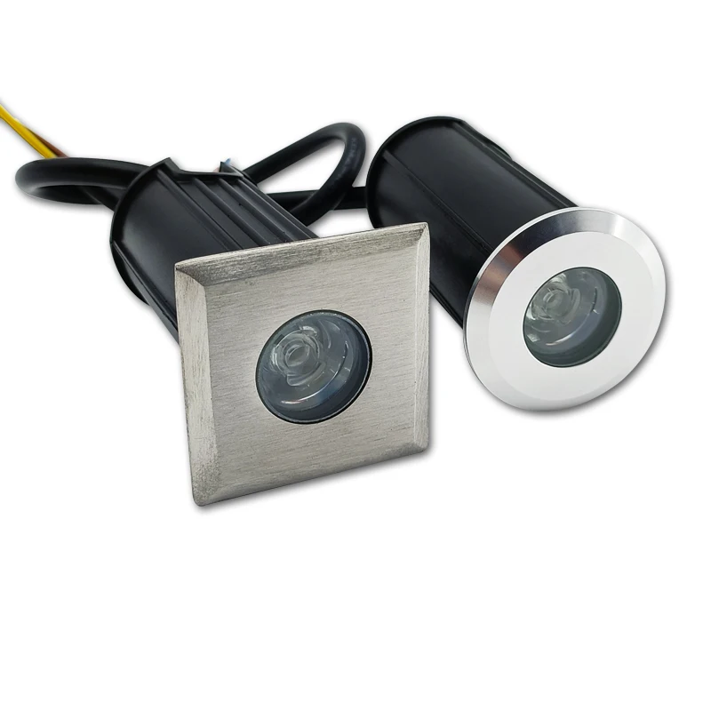 IP67 DC12V Outdoor Lighting 1W 3W Garden Yard Step Stairs Floor Deck LED Recessed Lnground Lamps LED Underground Spotlight 220V garden decoration lamps led underground light