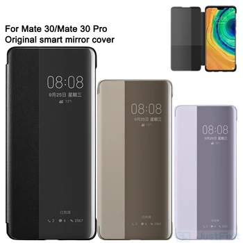 

Huawei Phone Case Clear View Mirror Flip Case For Huawei Mate30 Mate 30 Pro Housing Sleep Function intelligent