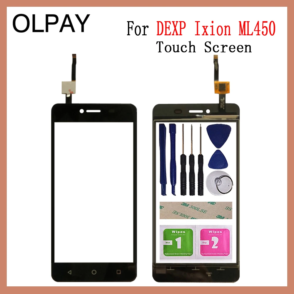 OLPAY 5,0 ''сенсорный экран для DEXP Ixion ML450 сенсорный экран стекло дигитайзер панель объектив сенсор стекло инструменты Бесплатный клей и салфетки