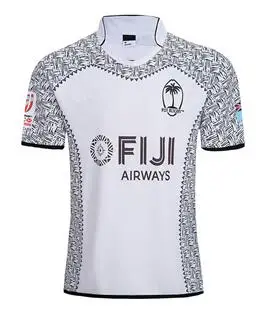 FIJI Домашняя и уличная майка для регби Singlet Rugby League рубашка fiji union jersey рубашки - Цвет: Белый