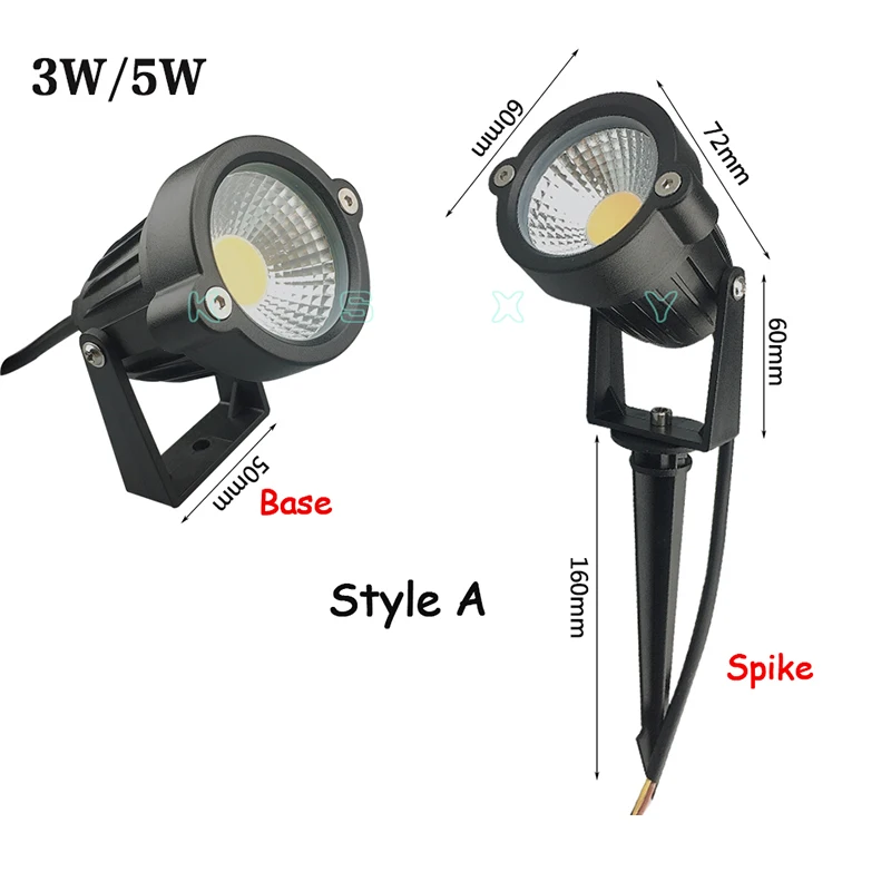 3W 5W COB Outdoot Waterproof Led Garden Lamp 10pcs 110 V 220V DC12V 24V Outdoor Lighting Garden Light Landscape LED Spotlight garden light