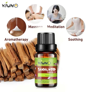 

KINUO 10ml Natural Water-soluble Air Freshening Sandalwood Essential Oils For Aromatherapy Diffusers Relieve Stress Skin Care