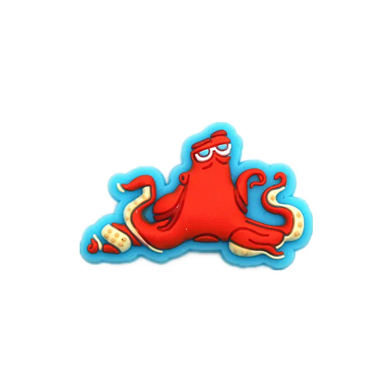 octopus Высокая имитация 1 шт. обувь с мультяшками очаровательные аксессуары милый забавный океан цирк обувь украшение для jibz Детские вечерние X-mas подарки - Цвет: octopus